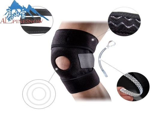 CHINA Baloncesto del vendaje de la ayuda de la rodilla del bádminton del deporte/apoyo de rodilla mecánico elástico respirable de funcionamiento proveedor